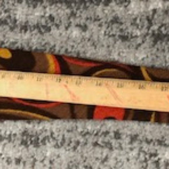 Vintage Psychedelic Tie Original Cotton Wool Blend Swirl Pattern Old - Picture 3 of 10